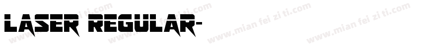 Laser Regular字体转换